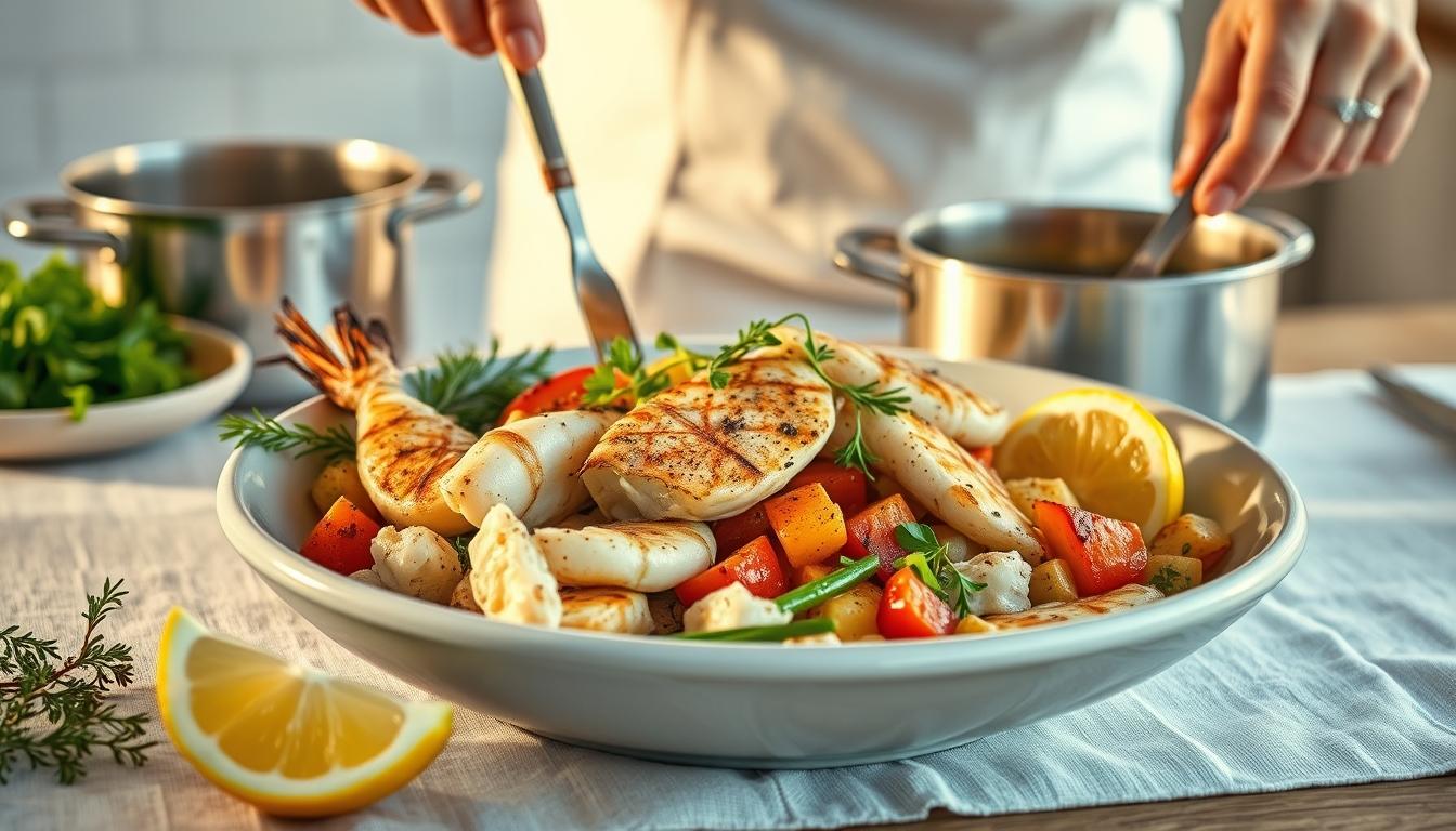 Home cook preparing ingredients in the kitchen